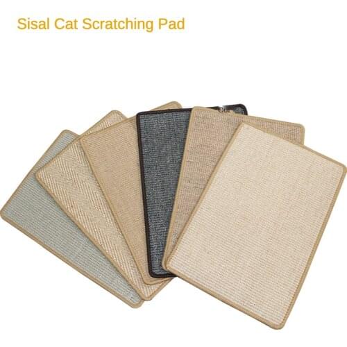 Natural Sisal Cat Scratching Mat Toy Grinding Claw Sisal Mat Cat Toy Pet Mat Cat Scratching Post Cardboard Cat Scratcher