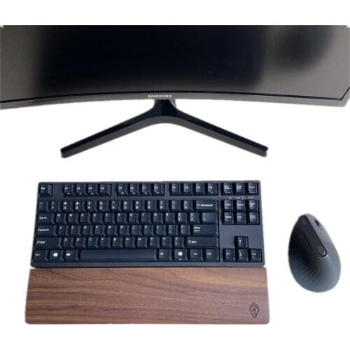 New Black Walnut Hand Rest Wrist Rest Palm Rest for Filco HHKB Keychron 60 Keyboard 87 keys 104 Key