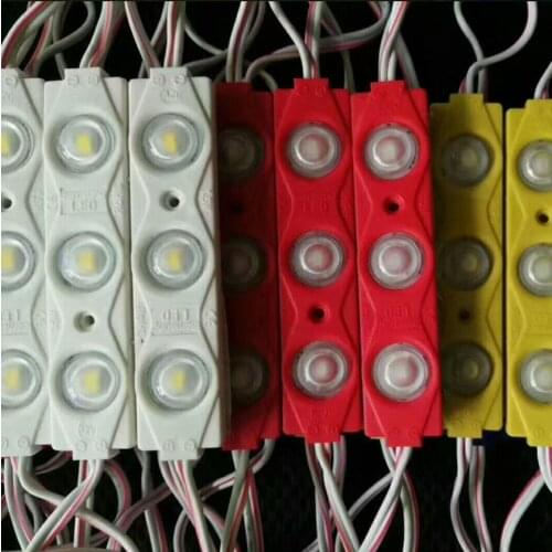 NEW 2835 3LED injection led module 12V with lens Waterproof IP66 ,120degree1.5W white,LED sign,shop banner,brighter
