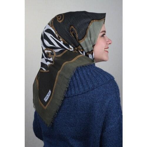 NUR SILK PATTERNED LINEN FLAMLI SCARF-DESEN-27-RENK-07