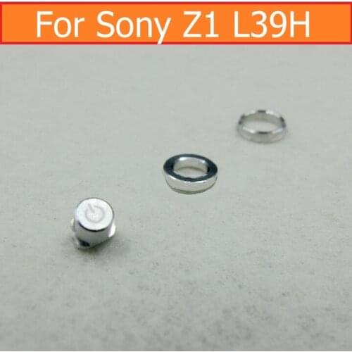 Original power button ring & earphone ring & power button for Sony xperia z1 L39h c6902 C6903 C6905 Metal button silver colour