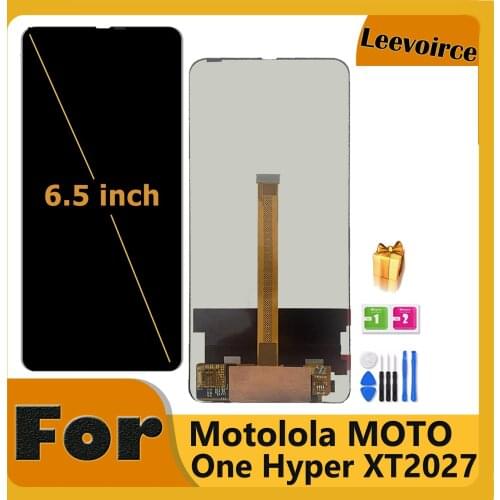 Original 6.5" For Motorola Moto One Hyper LCD Display Touch Screen Digitizer With Frame Assembly For MOTO OneHyper XT2027 LCD