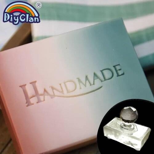 HANDMADE Art Font Soap Making Stamp Custom Transparent Diy Natural Organic Soap Acrylic Chapter With Handle