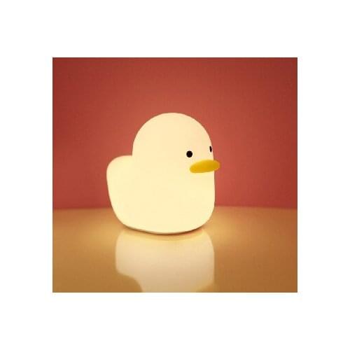 Duckling Duck Sleep Lamp Silicone Creative Bedroom Baby Feeding Bedside Lamp Eye Protection Night Light