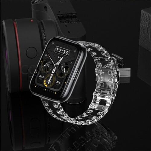 For Realme Watch 2 Pro Strap Silicone Transparent Glacier Band for Realme Watch S Pro Smart Watch Bracelet