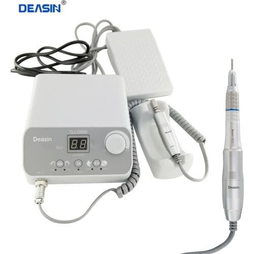 Dental instrument 50,000 RPM Non-Carbon Brushless Dental Micromotor nail Pedicure Polishing Unit with E type lab handpiece