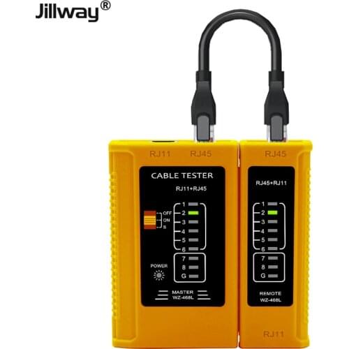 Jillway Network Cable Tester CAT5 CAT6 CAT7 for LAN RJ45 RJ11 RJ12 UTP Wire Test Networking Telephone Line Detector Tracker Tool