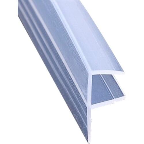 2 Meter/lot Widened F/h shape silicone rubber shower room door window glass seal strip weatherstrip for 6/8/10/12 mm glass
