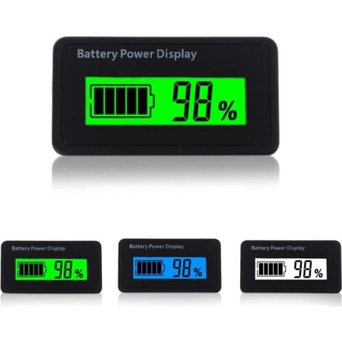 LCD Battery Capacity Monitor, 12-48 V Universal LCD Digital Battery Capacity Display, LCD Battery Capacity Voltmeter Meter
