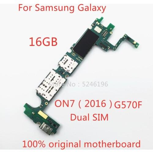 1pcs Apply to For Samsung Galaxy ON7 2016 G570F 16GB original motherboard chip system unlocking logic board Replacement of parts