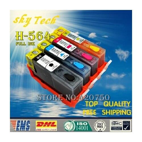 4PK Full Ink Refill Cartridge suit for HP564XL ,suit for HP 4610 4620 D5463 D5468 C5324 C5370 C5373 C5380 etc , With ARC Chips