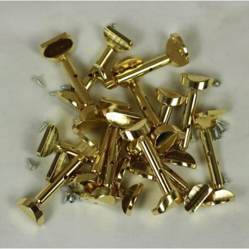 50 Pairs Hill style 4/4 Violin Fiddle golden Chin Rest Clamp parts accessories