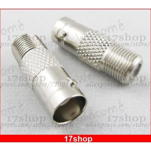 100cs x TV PAL Adapter Connector F type F Female Jack to Bnc Female Jack