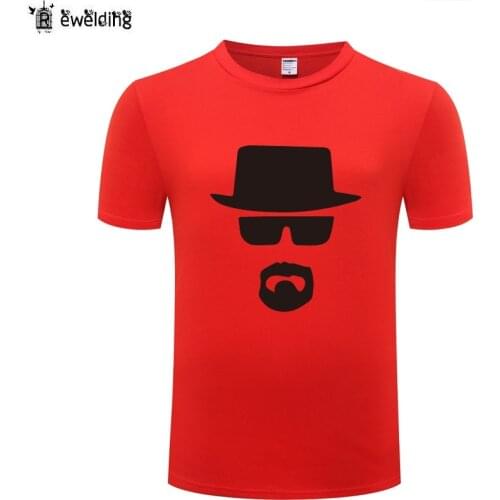 Breaking Bad Heisenberg Printed Men T Shirt Fans T Shirts Men Cotton Short Sleeve Man Tshirt Streetwear Tee Shirt Summer T-Shirt