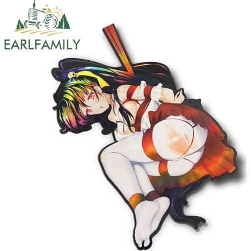 EARLFAMILY 13cm x 9.5cm Cartoon Car Sticker Spank Me Funny Car Decals Graphics Vinyl JDM Graffiti No Reflective Stickers