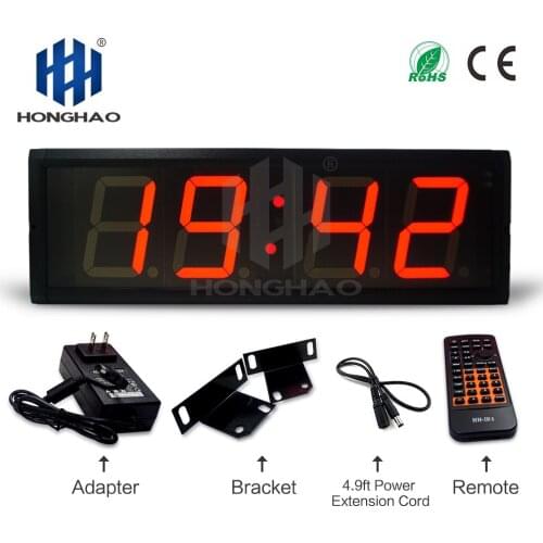 Fedex Free Shipping Digital automatic rotary led clock luminous clock sound control clock remote control Countdown Clock