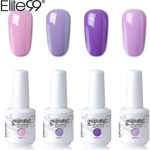 Elite99 15ml Gelpolish Nail Gel Soak Off UV LED Gel Nail Varnishes Manicure DIY Nail Art Beauty Design Gel Polish 4 Pieces/lot