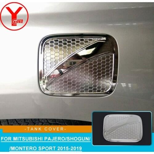 YCSUNZ ABS chrome fuel tank cover For MITSUBISHI PAJERO SPORT Shogun 2016 2017 2018 2019 accessories part For MONTERO SPORT 2018