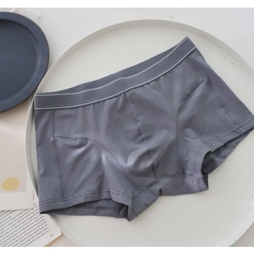 Fashion pure cotton thigh Widened boxers Men Underwear Sexy traceless boxers seamless 3D cutting Mens Panties Underpants NS015