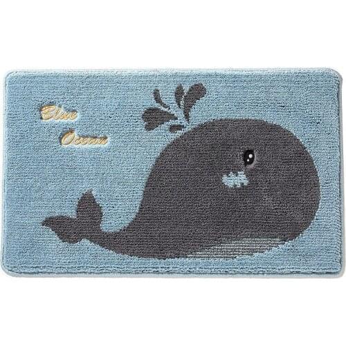 Cartoon water absorbing floor mat door mat entering the door bedroom carpet household bathroom non slip mat