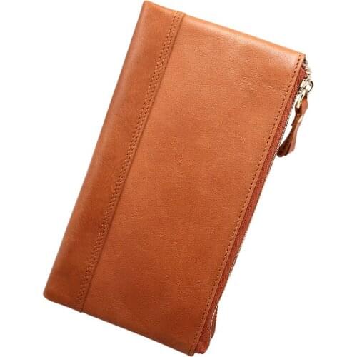 Mens Wallets Genuine Leather Wallets Long Purse Clutch Business Wallet Men Clutch Money Bag Carteira Masculina
