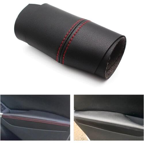 2PCS Microfiber Leather Door Panel Armrest Cover Waterproof Dust-proof Guards Protective Trim for Mazda CX-5 2012 2013 2014 2015