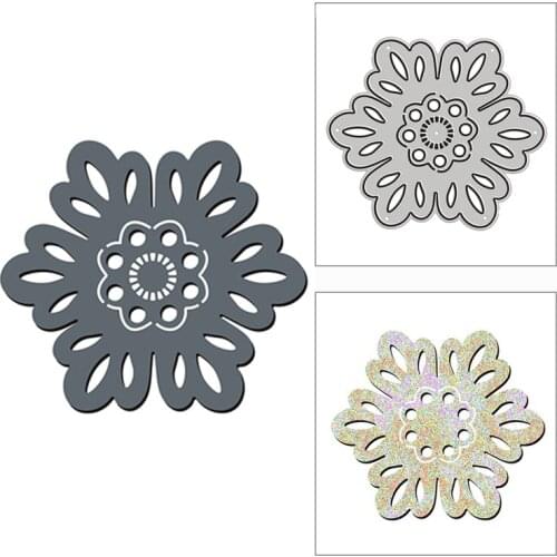 New 2021 Floral Snowflake Pattern Metal Cutting Dies for DIY Scrapbooking and Card Making Decorative Embossing Craft No Stamps