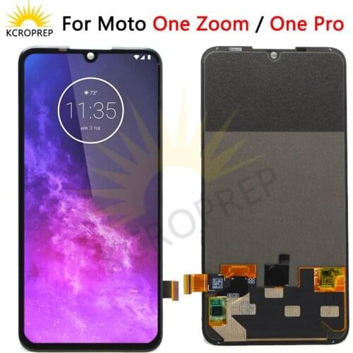 Original 6.39" For Motorola One Zoom XT2010 Xt12010-1 Lcd Screen Display Touch Glass Digitizer Assembly for One Pro LCD