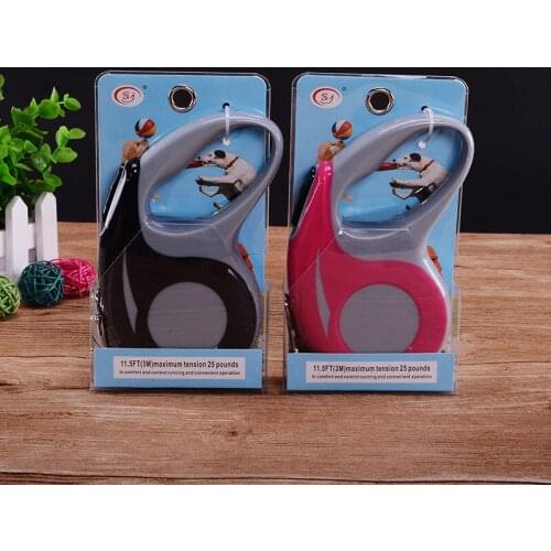 YOOAP 5M 16.5ft Automatic Retractable Dog Leash Pet Dog Cat Solid Leash Chain Telescopic Pet Tractor Traction Rope