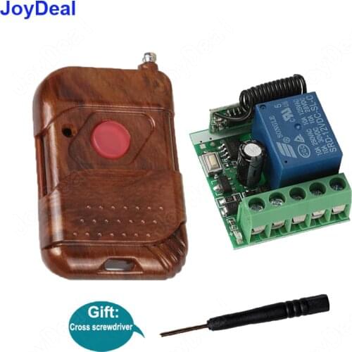 433 Mhz DC 12V 1CH Wireless Remote Control Receiver And Transmitter Switch For Electronic Lock Door Opener Car Light Key Fob Diy