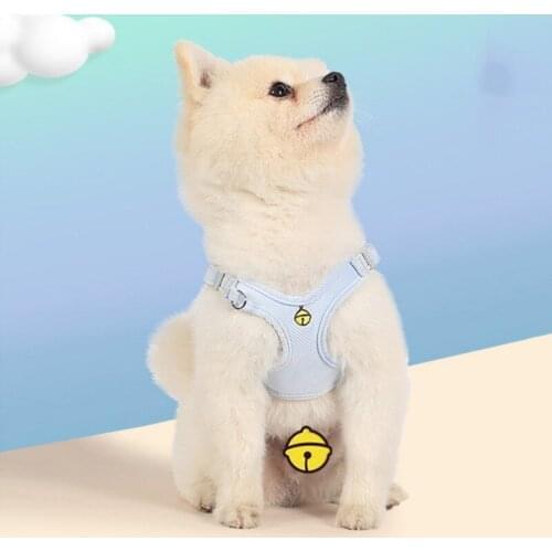 Adjustable Pet Dog Vest Traction Rope Breathable Puppy Nylon Harness Pets Outdoor Walking Travel Supplies