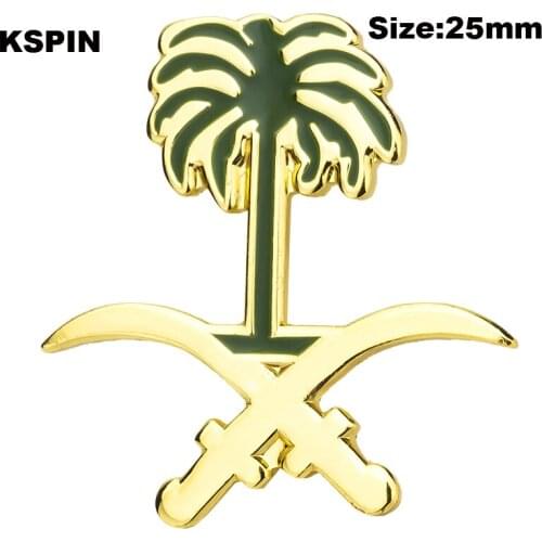 Saudi Arabia Badge Flag Brooch National Flag Lapel Pin International Travel Pins Collections