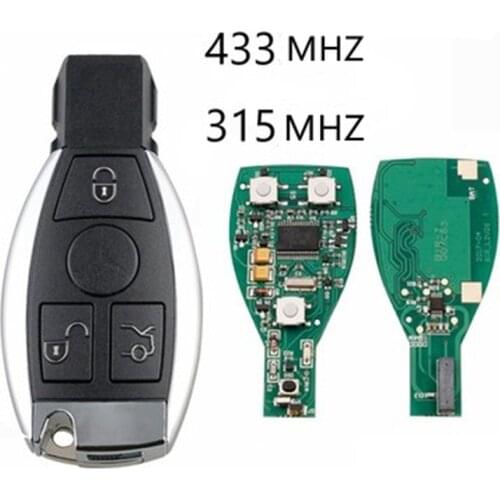 2 3 4 Buttons Smart Remote Key For Mercedes Benz Year 2000+ Supports Original NEC and BGA 315MHz Or 433.92MHz
