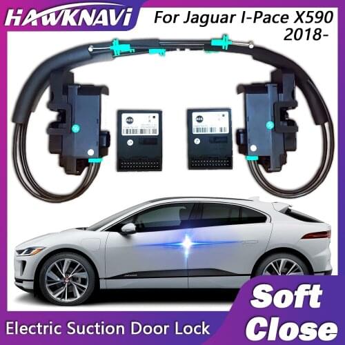 Smart Electric Suncion Door Lock for Jaguar I Pace I-Pace X590 2018- Auto Soft Close Super Silence Anti Pinch Car Vehicle Door