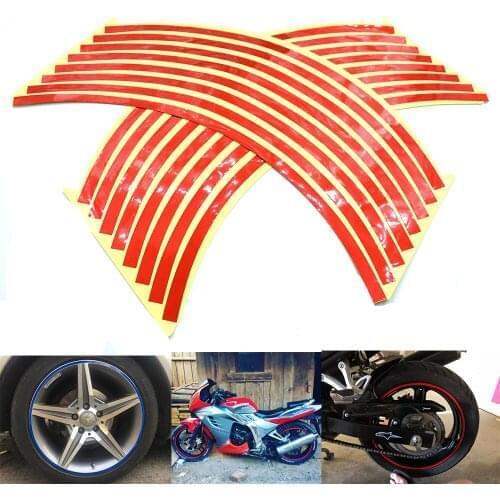 Universal car motorcycle wheel sticker reflective rim stripe tape For HONDA PCX125 PCX150 CBR125R CBR150R CB650F CBR650F CB500F