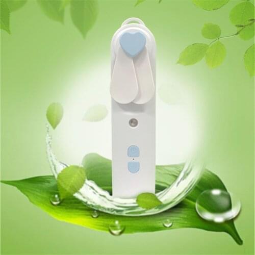 USB Fan Moisture Meter 2021 New Nano Cold Spray Machine Handheld Portable Fan Moisture Meter Humidifier Gift