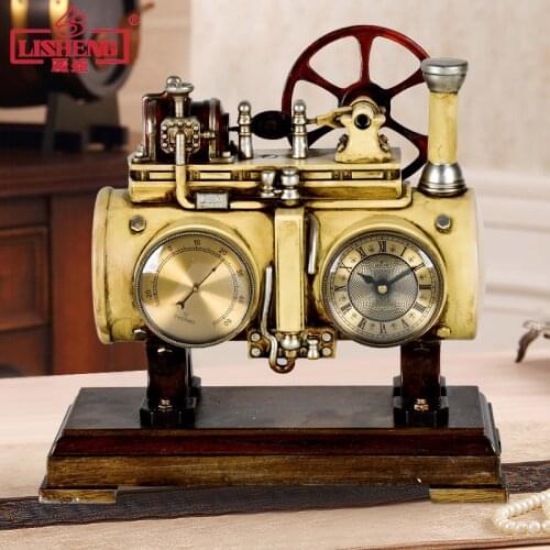 VINTAGE TABLE CLOCK CREATIVE SILENT LUXURY EUROPEAN CRAFTS LIVING ROOM ALARM CLOCK DESKTOP DESPERTADOR HOME DECOR CLOCK DA60ZZ