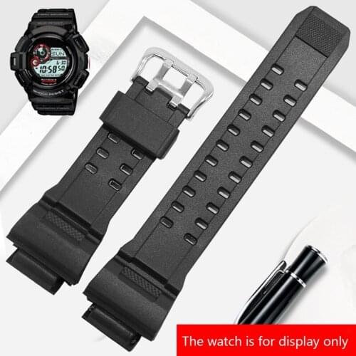 Waterpoof Rubber Strap Replaces C-asio G-SHOCK GW9400J1B Resin Silicone Watchband Black with Pin Buckle Males Bracelet