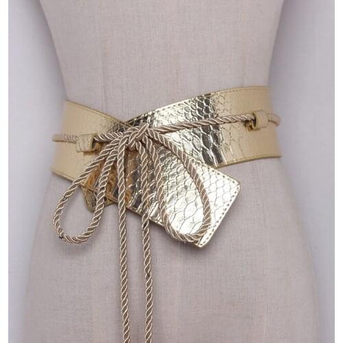 Womens runway fashion patent PU leather Cummerbunds female Dress Corsets Waistband Belts decoration wide belt R486