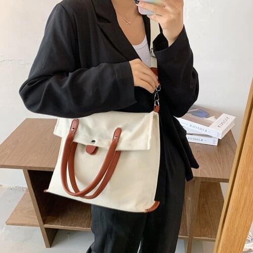 Women fashion handbag 2020 shoulder ladies bag messenger handbags canvas bag high capacity school bag shopping bag