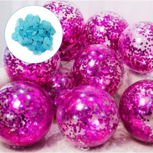 1 Bag Round Confetti Paper Eco-friendly Eye-catching Paper Colorful Circles Paper Confetti for Home Party