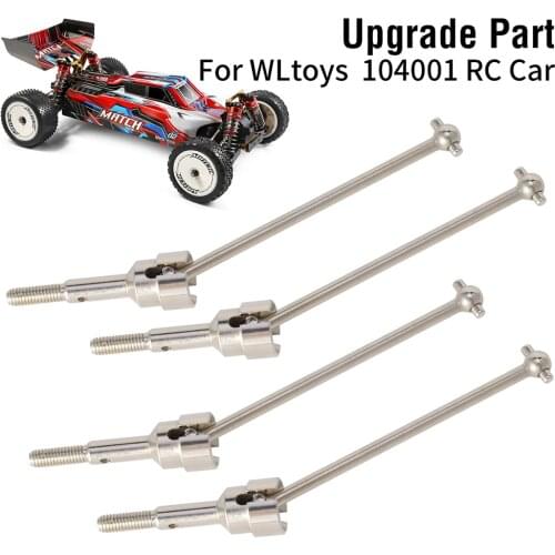 2pcs/set Wltoys 104001 Metal Drive Shaft CVD Dogbone RC Car Modification Upgrade Part
