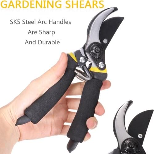 7.5 inch Garden Pruning Scissors Cutter Durable Non-slip Grass Flower Shear Gardening Plant Pruning Tools