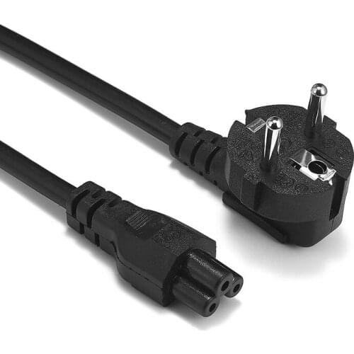 EU Power Adapter Supply Cord 1.5m 2m 3m Euro Plug IEC C5 Power Cable For HP Notebook Asus Dell Laptop Computer Monitor LG TV
