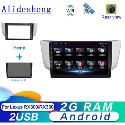 2GB RAM Android 9.0 Car Multimedia Video Player for Lexus RX300 RX330 RX350 RX400H 2004 2005 2006 2007 2008 2009 2010 GPS Radio