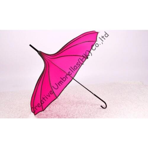Mass cargo allow,princess fashion parasol,8mm pagoda umbrellas and assorted colour allowed,hand open,tower parasol,16 ribs