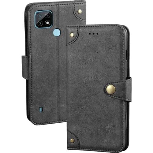 Itgoogo Case For Realme C21 Hight Quality Flip Leather Cover For Realme C25 Wallet Phone Case Coque