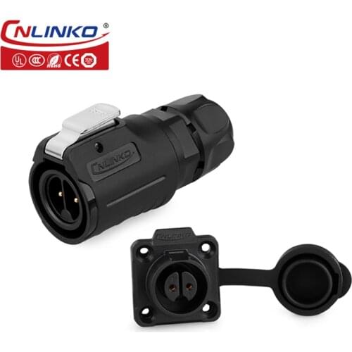 Cnlinko UL approved IP67 waterproof connector M16 fast locking male and female connector 2/3/4/5/7/8/9 pin waterproof connector