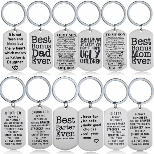 To My Brother Son Sister Daughter You Are Braver Than You Believe Stronger Than You Seem Smarter Than You Think Keyring Inspire