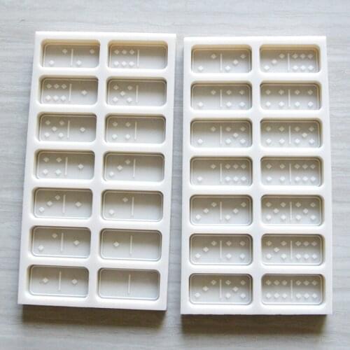 Eco-friendly domino set card mold silicone mold DIY domino resin craft silicone mold